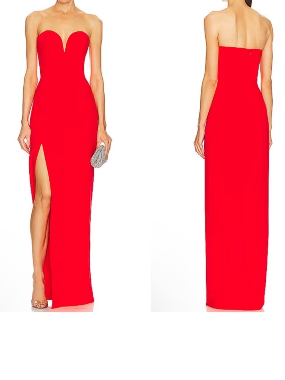 Amanda Uprichard X REVOLVE Cherri Gown in Crimson Small